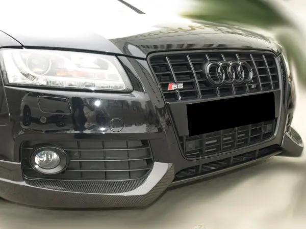 Audi A5 S5 B8 2008+ Carbon Fiber Front Lip Splitter 1