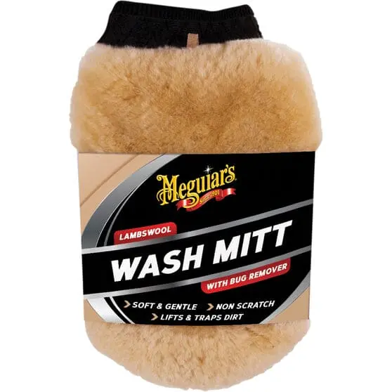Meguiars Lambswool Mitt With Bug Remover 1