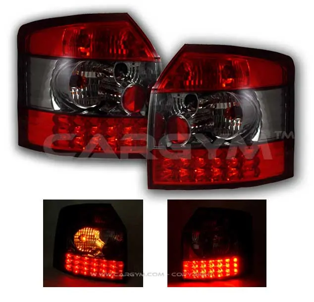 Audi A4 B6 2001-05 Avant Stationwagon Red & Smoke Led Taillight 1
