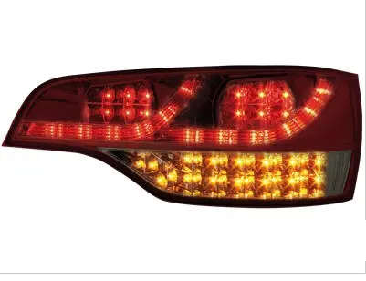 Audi Q7 2005-2009 Red & Smoked Facelift Style Led Taillight 1