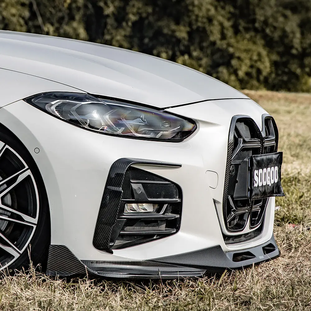 Sooqoo Bmw 4-Series G22 G23 Dry Carbon Fiber Front & Rear Canards 1
