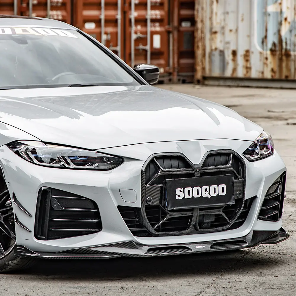 Sooqoo Bmw 4-Series / I4 G26 Dry Carbon Fiber Front Lip Spoiler 1