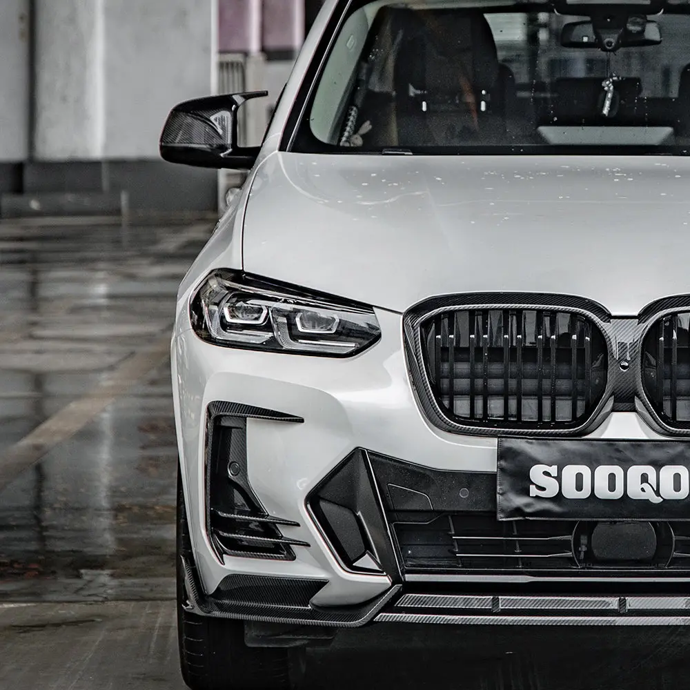 Sooqoo Bmw Ix3 / X3 G01 / X4 G02 Lci Dry Carbon Fiber Front Bumper Side Vents 1