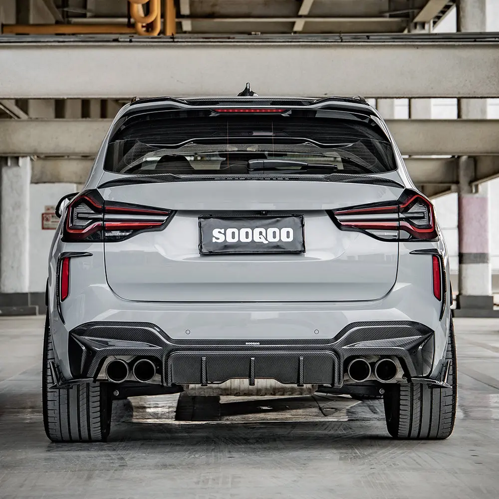 Sooqoo Bmw X3m F97 Dry Carbon Fiber Rear Diffuser 1