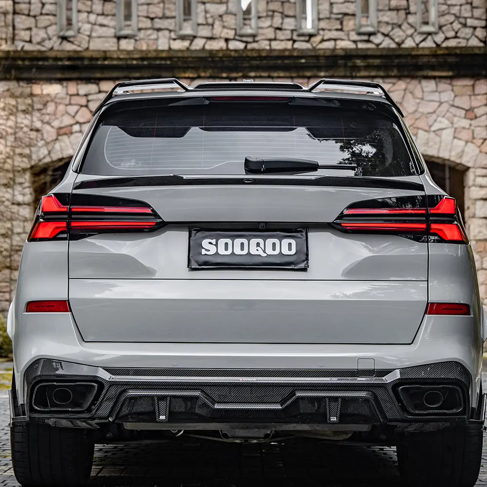 Sooqoo Bmw X5 G05 Dry Carbon Fiber Rear Spoiler 1