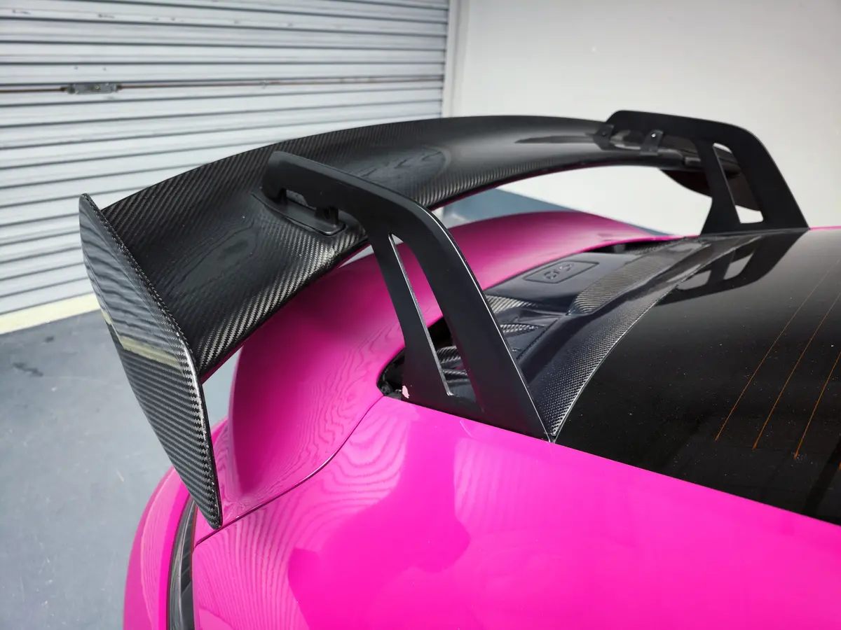 Spc Porsche 911 992 Carrera Gt3 Style Carbon Fiber Rear Wing Spoiler 1