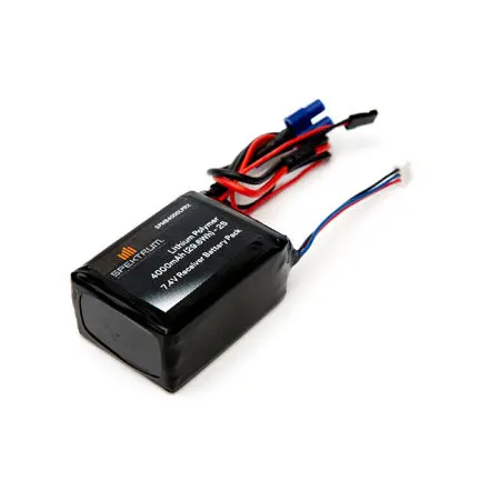 Spmb4000lprx 4000Mah 2S 7.4 V Reciever Battery By Spektrum 1