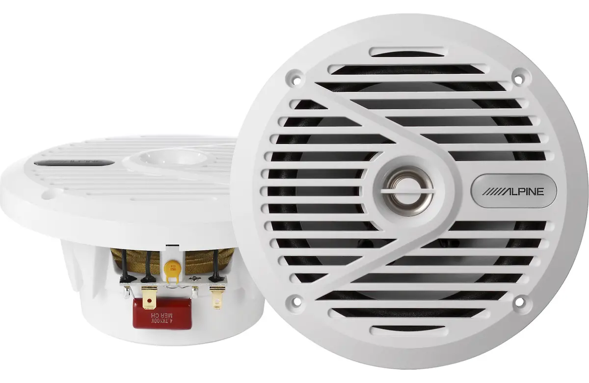 Alpine Sps-M601w 6-1 / 2" 2-Way Marine Speaker (White) 1