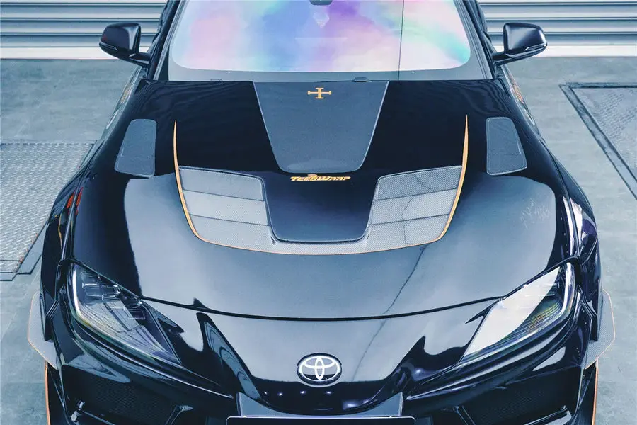 Darwinpro 2019+ Toyota Gr Supra (J29 & Db) A90 A91 Bkssii Carbon Fiber Front Bonnet Hood 1