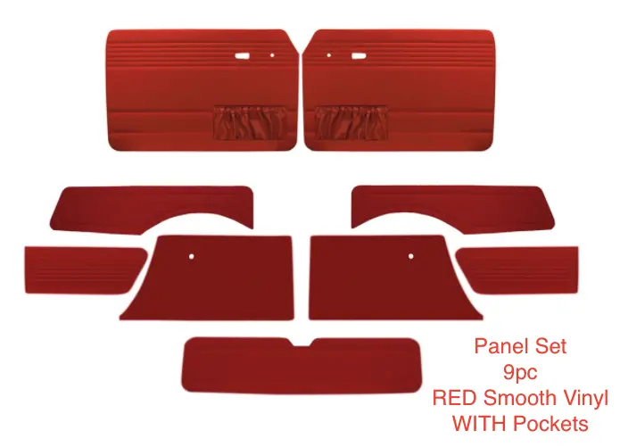 Upholstery Set By Tmi, Type 3 Square Back Low Back Seat Models 1