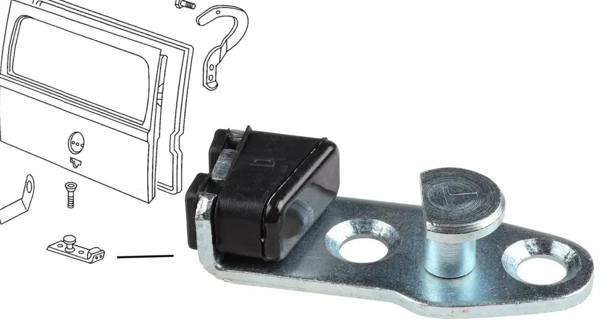 Striker Plate For Tailgate, T2 Bay 1972-79 1