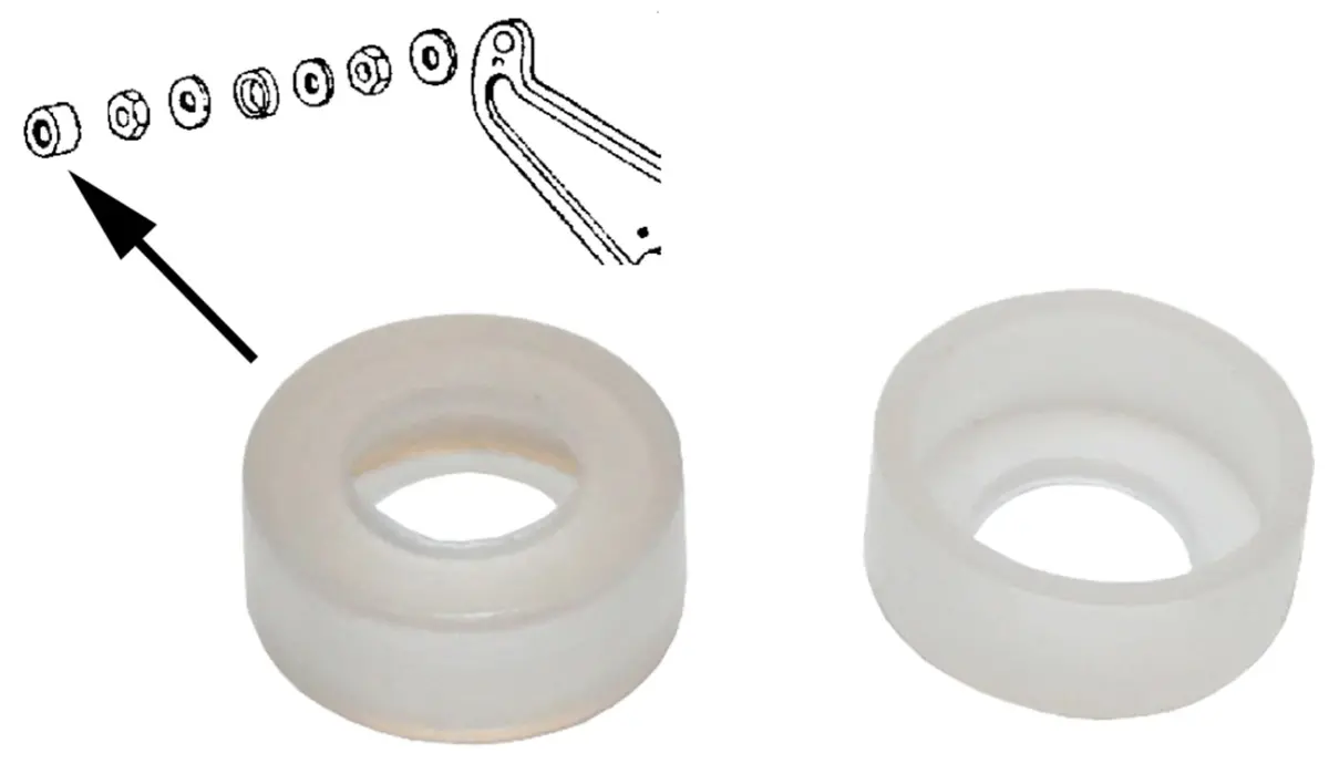 Wiper Shaft Cover, Pair - Beetle/Ghia/Split Kombi 1955 To 1969 1
