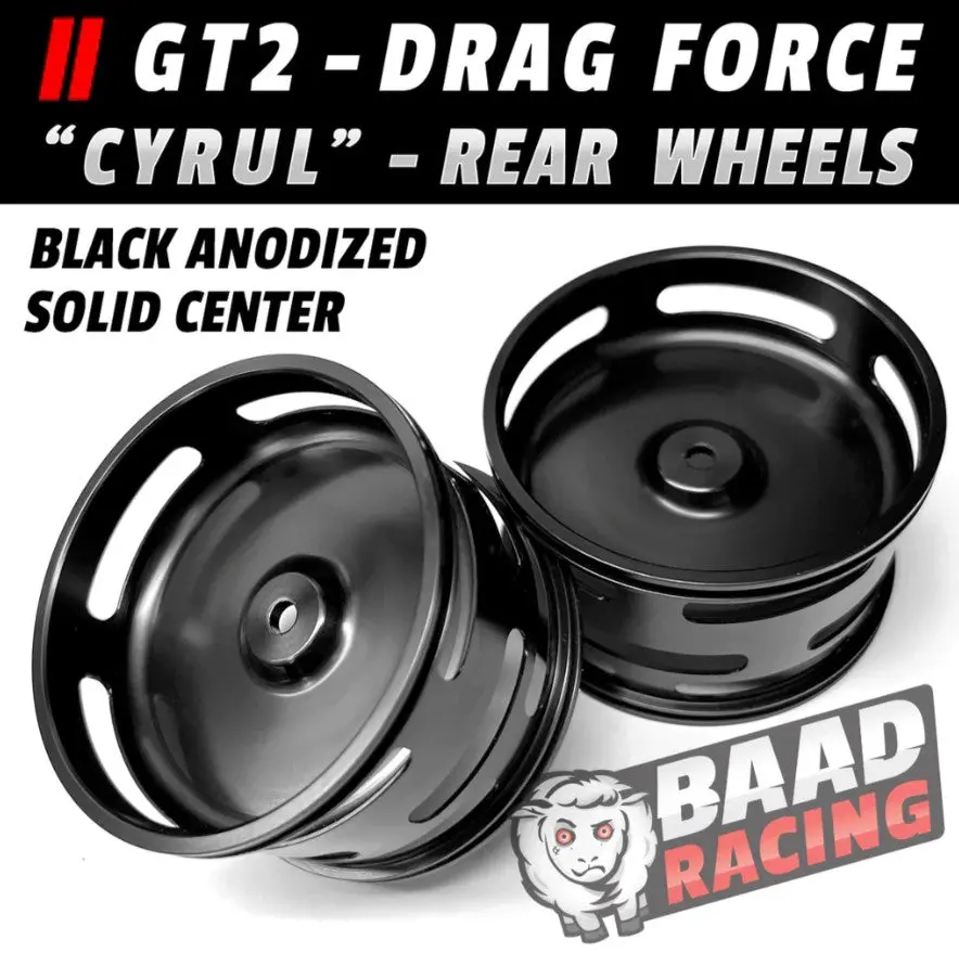 Gt2 "Cyrul" - Glue Type Drag Force - Rear Solid Wheels 1
