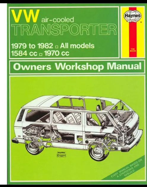 Workshop Manual, T25 Air Cooled 1979-82 1