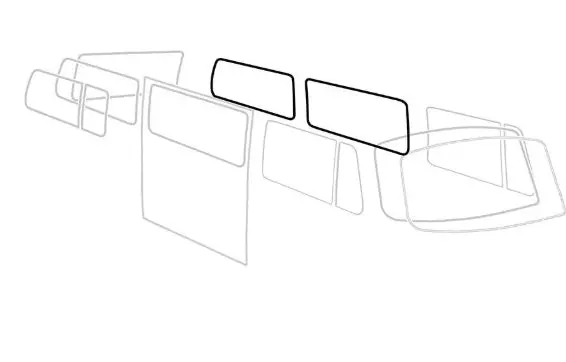 Middle/Rear, Left/Right, Side Window Seal - Kombi 1968 To 1979 1
