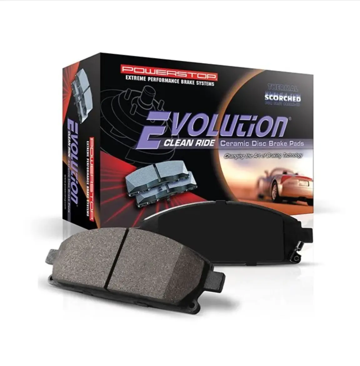 Powerstop Z16 Evolution Ceramic Rear Brake Pads For '20-'25 Z51 C8 Corvette (16-8010) 1