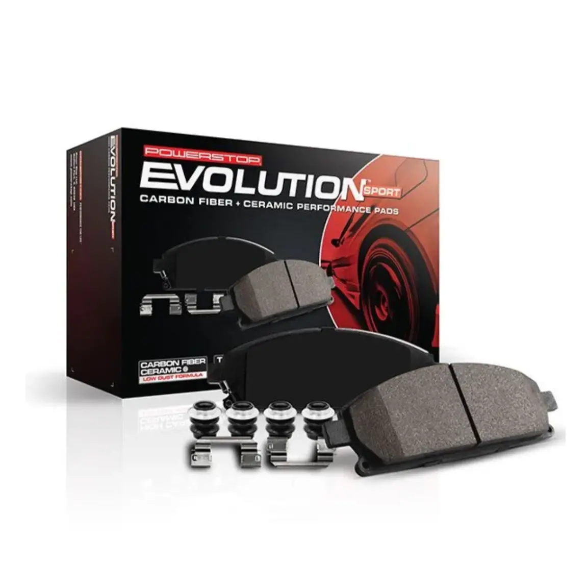Powerstop Z23 Evolution Sport Carbon Fiber Rear Brake Pads For '20-'25 C8 Corvette (Z23-8008) 1