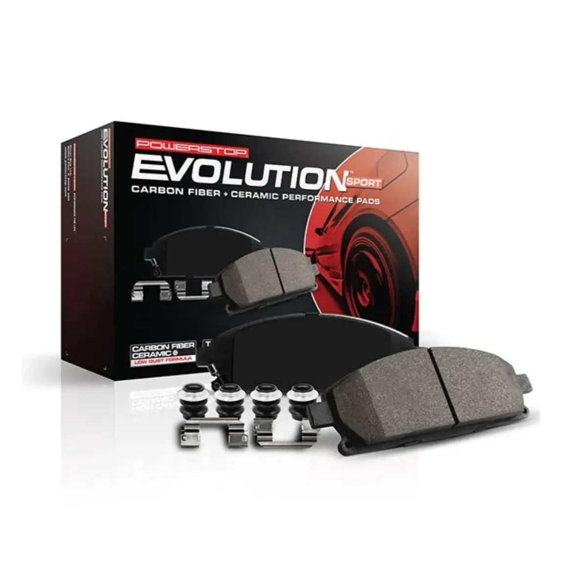 Powerstop Z23 Evolution Sport Carbon Fiber Rear Brake Pads For '20-'25 Z51 C8 Corvette (Z23-8010) 1
