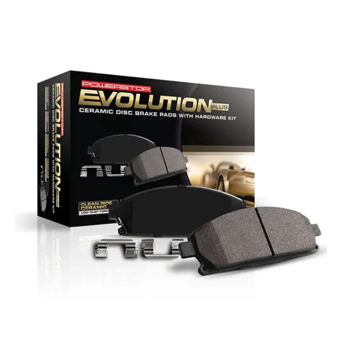 Powerstop Z17 Evolution Ceramic Front Brake Pads For '20-'25 Z51 C8 Corvette (17-8009) 1