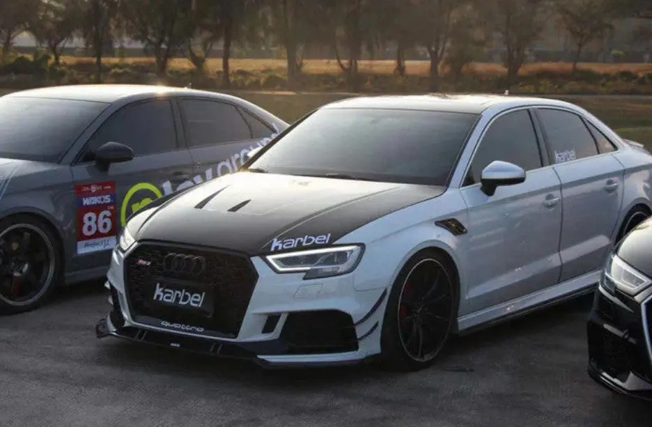 Karbel Carbon Dry Carbon Fiber Double-Sided Hood Bonnet Ver.2 For Audi A3 & A3 S Line & S3 & Rs3 2014-2020 4