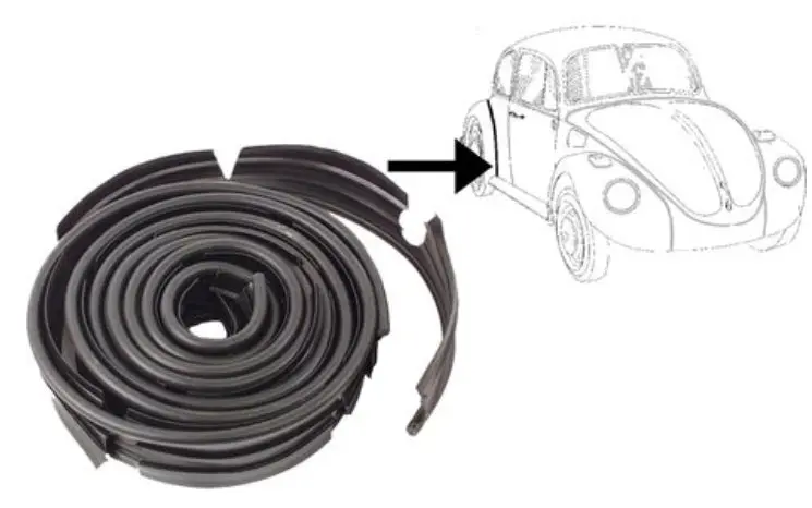 Mudguard Beading, Front And Rear - Beetle 1950 To 1979 1