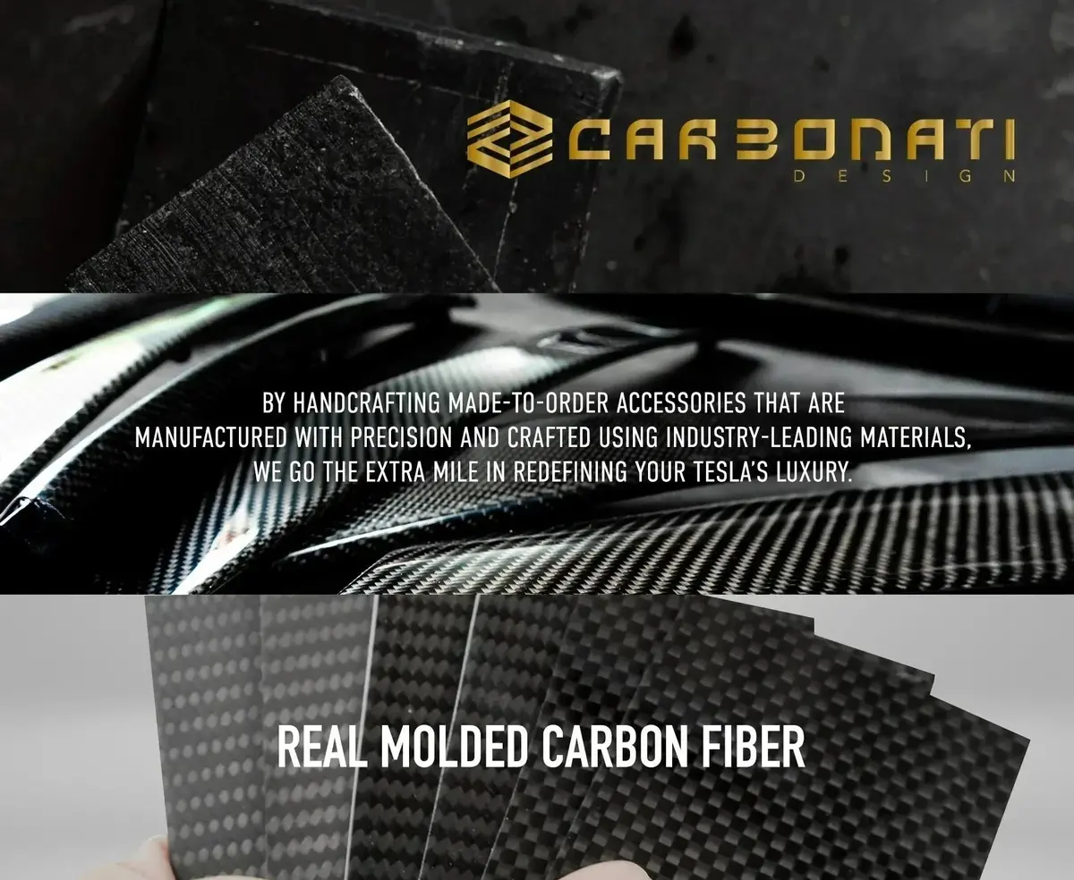Carbonati Usa Tesla Model 3 / Model Y Dry Carbon Dashboard Trim 4
