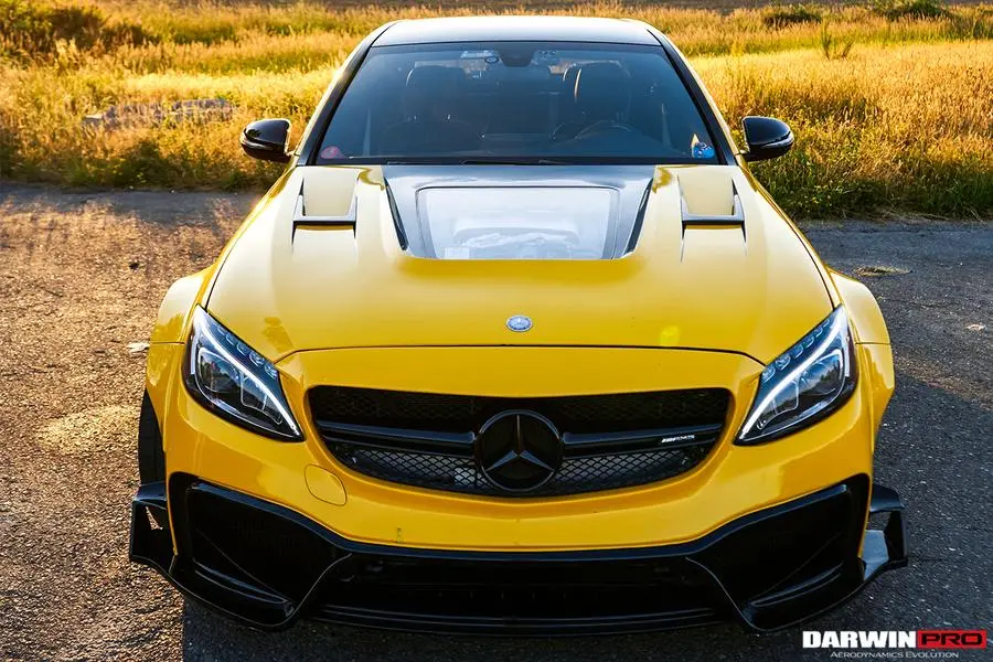 Darwinpro 2015-2018 Mercedes Benz W205 C63/S Amg Sedan Imp Style Partial Carbon Fiber Full Body Kit 1