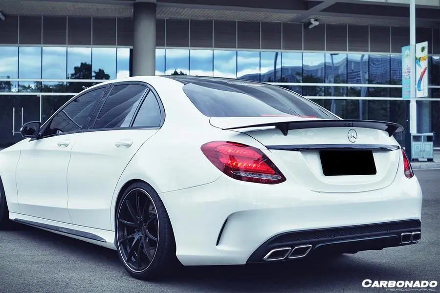 Carbonado 2015-2021 Mercedes Benz C-Class W205 Sedan Rt-Ii Style Trunk Spoiler 1