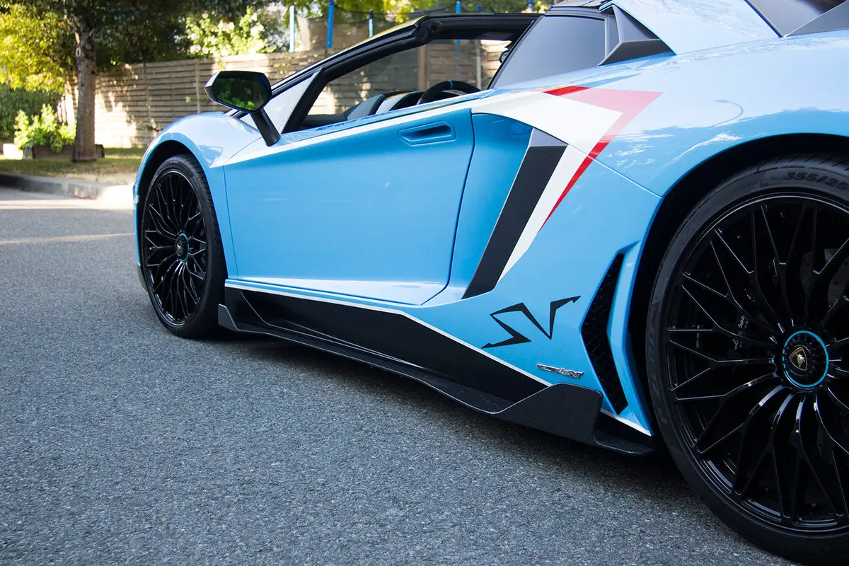Duke Dynamics Sv Carbon Fiber Side Splitter For Lamborghini Lp700 / Lp750 Aventador 1