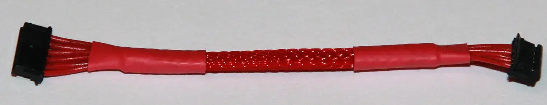 Sze505 70Mm Braided Sensor Cable - Red 1