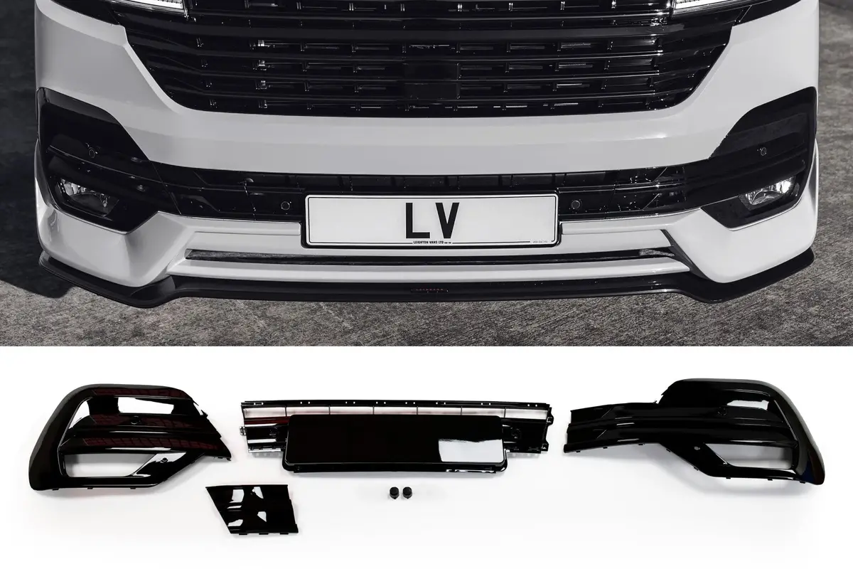 Gloss Black Lower Grille/Inserts ( Vw T6.1) 1