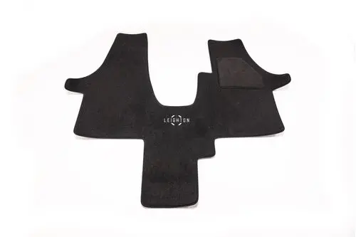 Single Captains Seat Mat (T6) Black/White Logo 1