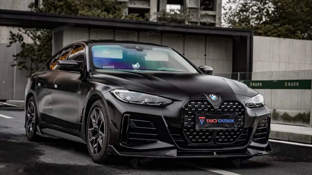 Takd Carbon Carbon Fiber Front Lip For Bmw I4 / 4-Series G26 Grancoupe M440i 430I 1