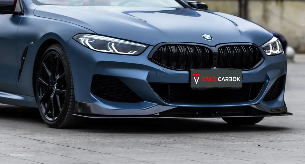 Takd Carbon Dry Carbon Fiber Front Lip Ver.2 For Bmw G14 G15 G16 8 Series 840I 850I 1