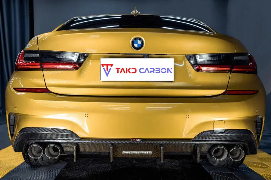 Takd Carbon Dry Carbon Fiber Rear Diffuser Ver.1 For Bmw 3 Series G20 2019-2022 1