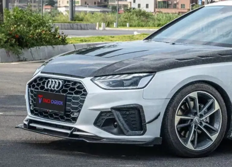 Takd Carbondry Carbon Fiber Front Lip Splitter For Audi S4 & A4 S-Line B9.5 2020+ 1