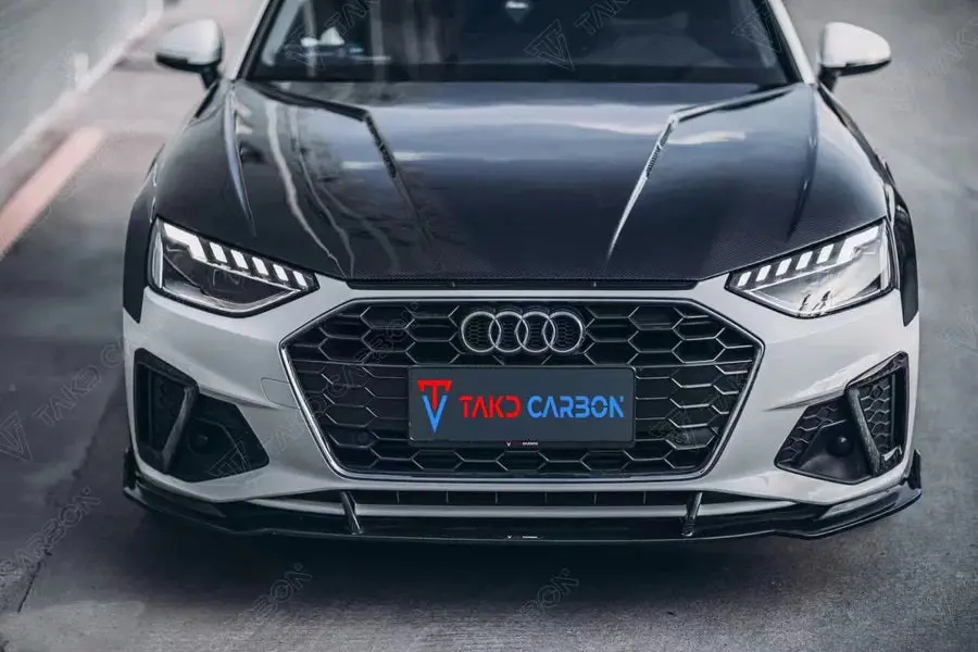Takd Carbon Carbon Fiber Hood Bonnet Ver.2 For Audi A4 & S4 2017+ B9 B9.5 1