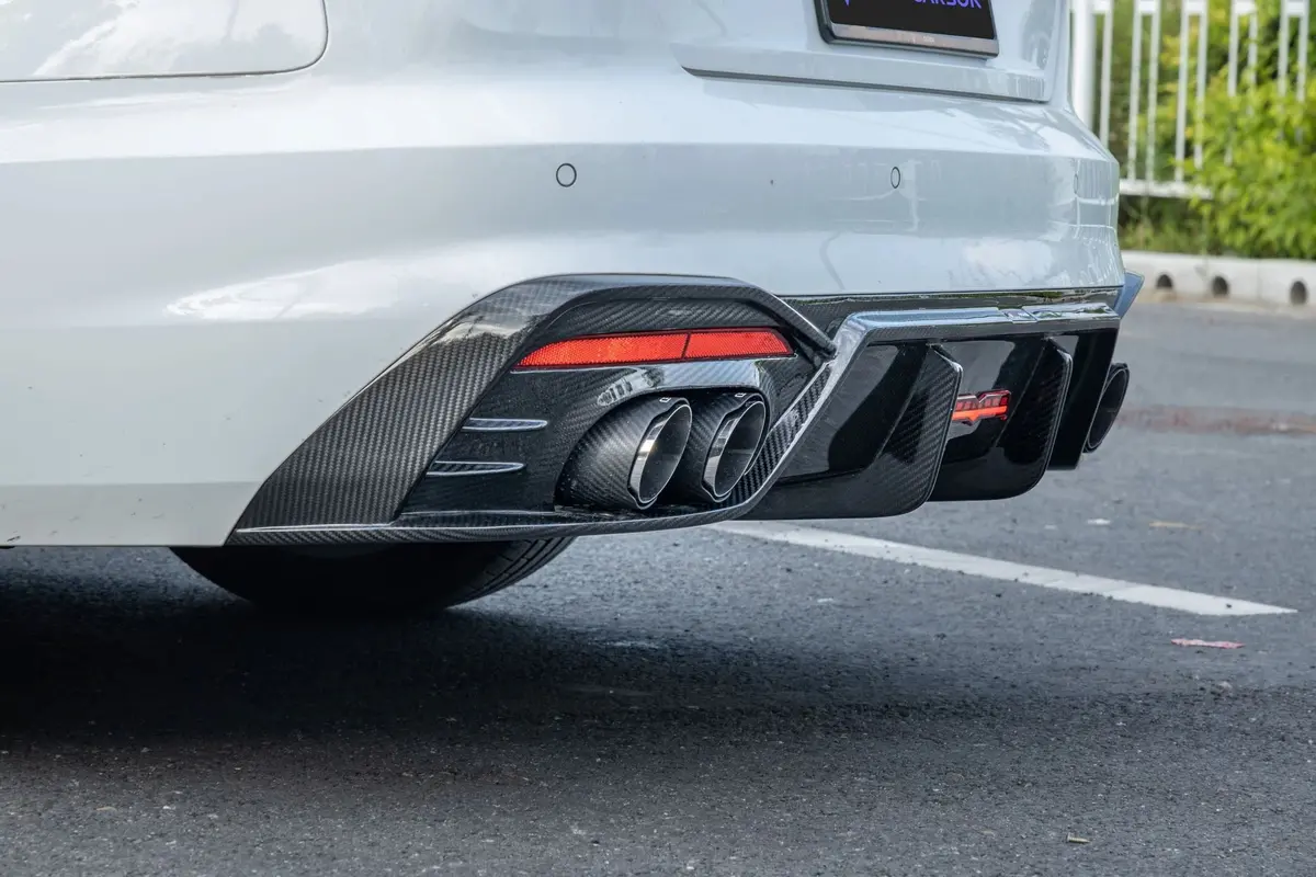 Takd Carbon Dry Carbon Fiber Rear Diffuser Ver.1 For Audi S4 & A4 S-Line B9.5 2020+ 1