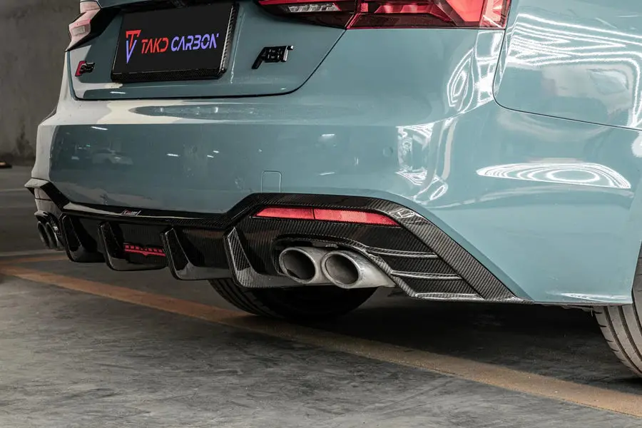 Takd Carbon Dry Carbon Fiber Rear Diffuser Ver.1 For Audi S5 & A5 S-Line B9.5 2020+ 1