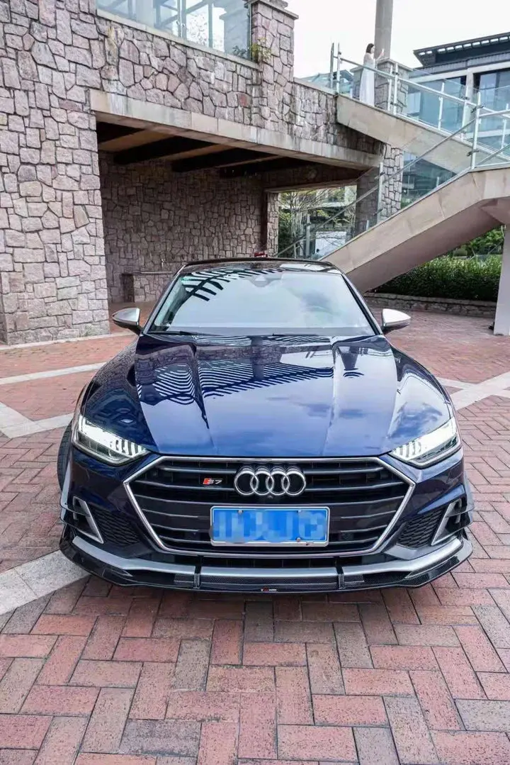 Takd Carbon Dry Carbon Fiber Front Lip For Audi A7 S-Line & S7 C8 2018+ 1