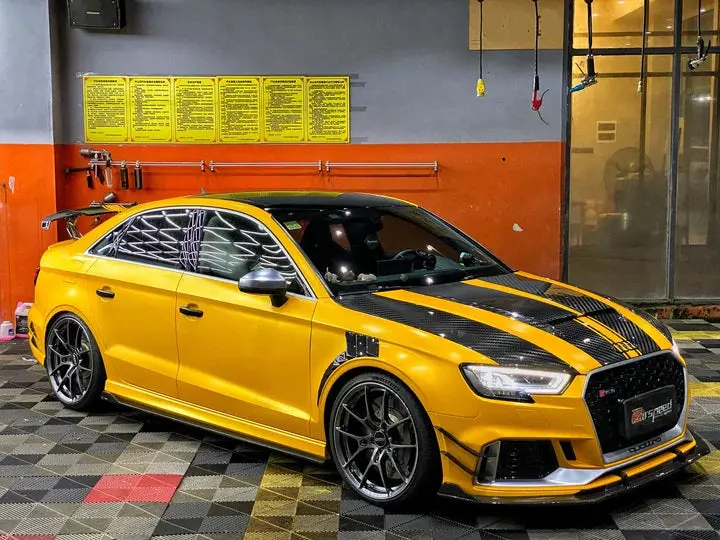 Takd Carbon Dry Carbon Fiber Side Skirts For Audi Rs3 8V 2018-2020 1