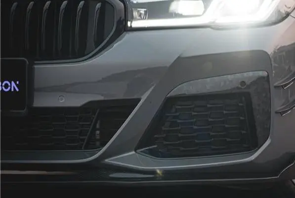 Takd Carbon Dry Carbon Fiber Front Bumper Upper Valences For Bmw 5 Series G30 2021+On Facelift 1