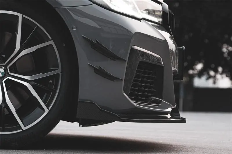 Takd Carbon Dry Carbon Fiber Front Bumper Canards For Bmw 5 Series G30 2021+Facelift 1