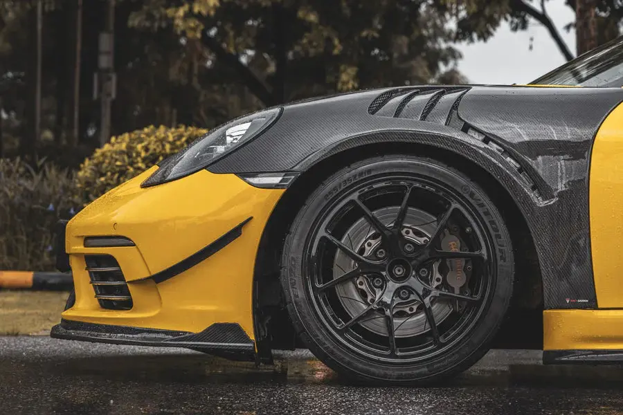 Takd Carbon Dry Carbon Fiber Front Lip For Porsche 718 Boxster / Cayman 2