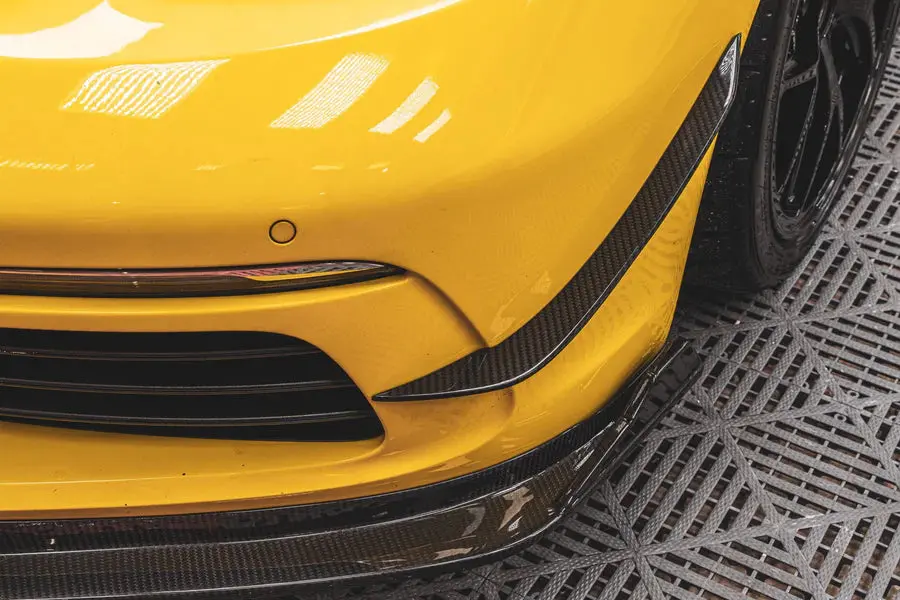 Takd Carbon Dry Carbon Fiber Front Bumper Canards For Porsche 718 Boxster / Cayman 1