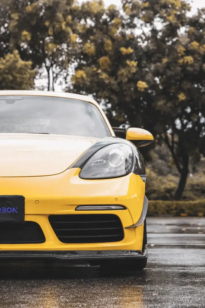 Takd Carbon Dry Carbon Fiber Front Lip For Porsche 718 Boxster / Cayman 3