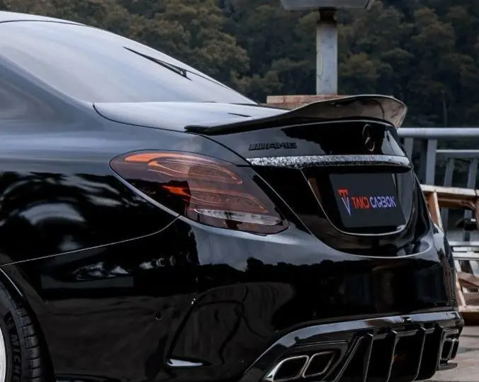 Takd Carbon Dry Carbon Fiber Rear Spoiler For Mercedes Benz C-Class W205 C300 C43 C63 C63s Amg 2015+ 1