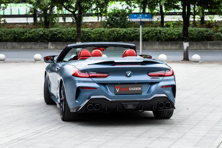 Takd Carbon Dry Carbon Fiber Rear Diffuser Ver.2 For Bmw G14 G15 8 Series 840I 850I 2 Door Coupe & Convertible 1