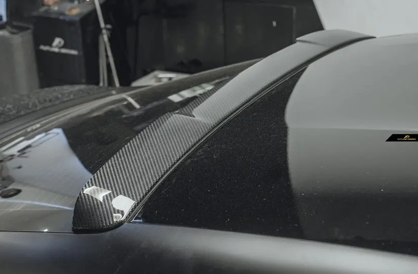 Future Design Carbon Fiber Rear Roof Spoiler For Porsche Taycan 2020+ 1