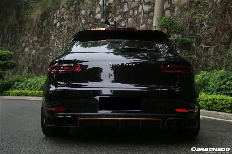 Carbonado Ats Carbon Fiber Rear Diffuser Kit For Porsche Macan Gts / Macan Turbo / Turbo S 2014-2017 3